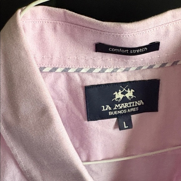 Men’s Large La Martina Dress Shirt
Office Button Down 
Chambray color - Picture 7 of 7